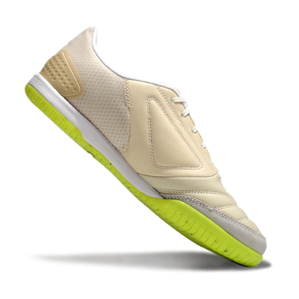 Adidas Competition Beige and Green Indoor IC Football Boot