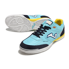 Joma Top Flex Rebound Light Blue and Yellow Indoor IC Football Boot