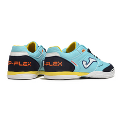 Joma Top Flex Rebound Light Blue and Yellow Indoor IC Football Boot