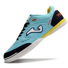 Joma Top Flex Rebound Light Blue and Yellow Indoor IC Football Boot