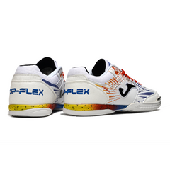 Joma Top Flex Rebound White, Blue, Orange Indoor IC Football Boot