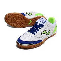 Joma Top Flex Rebound White Blue Green Indoor IC Football Boot