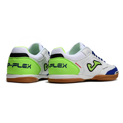Joma Top Flex Rebound White Blue Green Indoor IC Football Boot