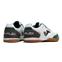 Joma Top Flex Rebound White Black Green Indoor IC Football Boot