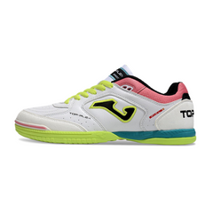Joma Top Flex Rebound White/Pink/Green Indoor IC Football Boot