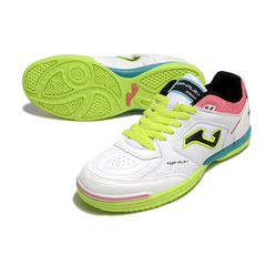 Joma Top Flex Rebound White/Pink/Green Indoor IC Football Boot