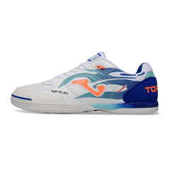 Joma Top Flex Rebound White and Blue Indoor IC Football Boot
