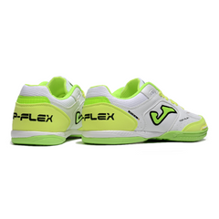 Joma Top Flex Rebound White and Green Indoor IC Football Boot