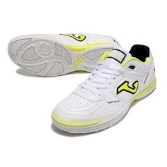 Joma Top Flex Rebound White and Yellow Indoor IC Football Boot
