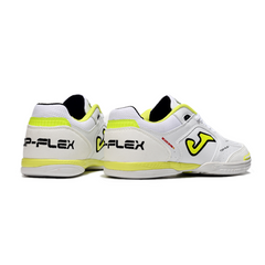 Joma Top Flex Rebound White and Yellow Indoor IC Football Boot