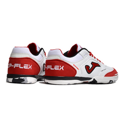 Joma Top Flex Rebound White and Red Indoor IC Football Boot