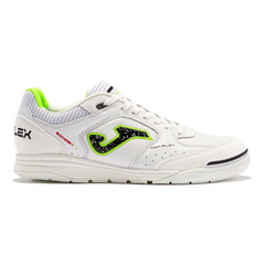 Joma Top Flex Rebound White, Black, and Green Indoor IC Football Boot