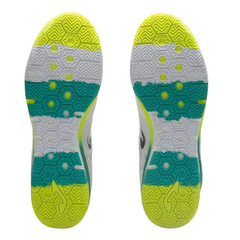 Joma Top Flex Rebound White, Green, and Yellow Indoor IC Football Boot
