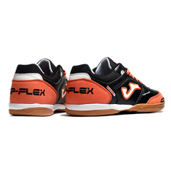 Joma Top Flex Rebound Black and Orange Indoor IC Football Boot