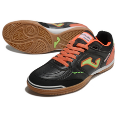 Joma Top Flex Rebound Black and Orange Indoor IC Football Boot