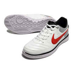 Nike Street Gato White and Red Indoor IC Football Boot