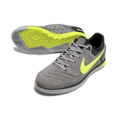 Nike5 Street Gato Grey and Green Indoor IC Football Boot
