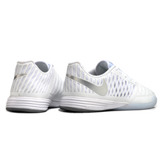 Nike Lunar Gato II White and Gray Indoor IC Football Boot