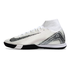 Nike Mercurial Superfly 10 Elite White and Black Indoor IC Football Boot