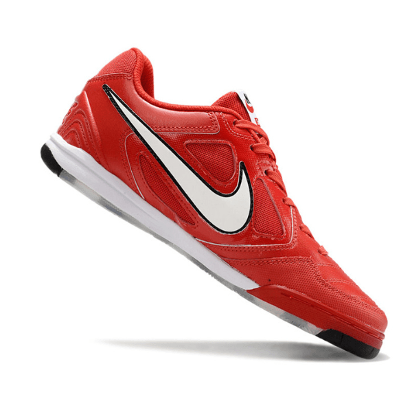 Chuteira Futsal Nike SB Gato X Supreme IC Vermelha, Branca e Preta - VENI Futebol