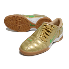 Nike Total 90 III Gold and Green Indoor IC Football Boot