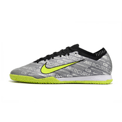 Chuteira Futsal Nike Zoom Mercurial Vapor 15 Elite IC Cinza e Verde - VENI Futebol