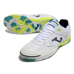 Joma Top Flex Rebound White Green Yellow Indoor IC Football Boot