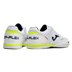 Joma Top Flex Rebound White Green Yellow Indoor IC Football Boot