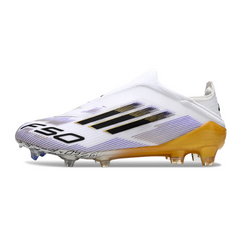 Adidas F50 Elite Kids White/Black/Gold Firm Ground FG Football Boot