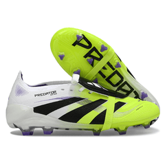 Adidas Predator 25 Elite Tongue White and Light Green Firm Ground
