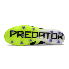 Adidas Predator 25 Laceless Elite White and Green Kids Firm Ground FG Football Boot