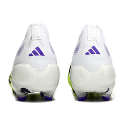 Adidas Predator 25 Laceless Elite White and Green Kids Firm Ground FG Football Boot