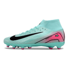 Nike Air Zoom Mercurial Superfly 10 Elite Light Blue and Pink Kids Artificial Ground AG Football Boot