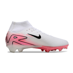 Nike Air Zoom Mercurial Superfly 10 Elite White and Pink Kids Firm Ground FG Football Boot