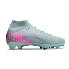 Nike Air Zoom Mercurial Superfly 10 Elite Light Blue and Pink Kids Firm Ground FG Football Boot