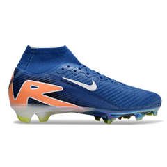Nike Air Zoom Mercurial Superfly 10 Elite Blue and Orange Kids Firm Ground FG Football Boot