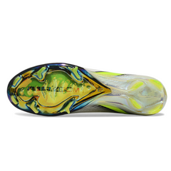 Nike Air Zoom Mercurial Superfly 10 Elite White, Green and Black Kids Firm Ground FG Football Boot