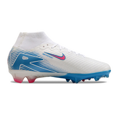 Nike Air Zoom Mercurial Superfly 10 Elite White/Blue/Pink Kids Firm Ground FG Football Boot