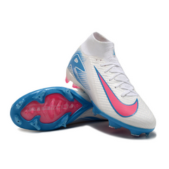 Nike Air Zoom Mercurial Superfly 10 Elite White/Blue/Pink Kids Firm Ground FG Football Boot