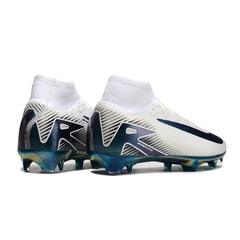 Nike Air Zoom Mercurial Superfly 10 Elite White and Green Kids Firm Ground FG Football Boot