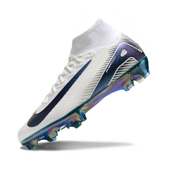 Nike Air Zoom Mercurial Superfly 10 Elite White and Green Kids Firm Ground FG Football Boot