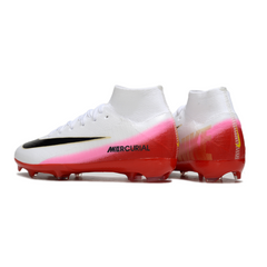 Nike Air Zoom Mercurial Superfly 10 Elite White and Red Kids Firm Ground FG Football Boot