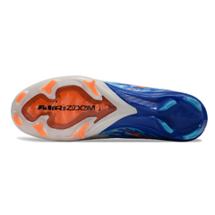Nike Air Zoom Mercurial Superfly 10 Elite White and Blue Kids Firm Ground FG Football Boot