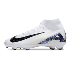 Nike Air Zoom Mercurial Superfly 10 Elite White and Black Kids Firm Ground FG Football Boot