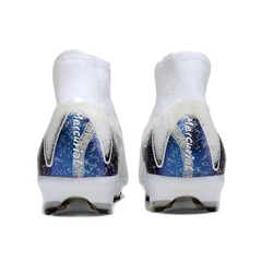 Nike Air Zoom Mercurial Superfly 10 Elite White and Black Kids Firm Ground FG Football Boot