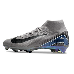 Nike Air Zoom Mercurial Superfly 10 Elite Grey and Black Kids Firm Ground FG Football Boot