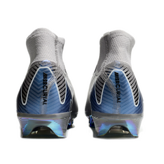 Nike Air Zoom Mercurial Superfly 10 Elite Grey and Black Kids Firm Ground FG Football Boot