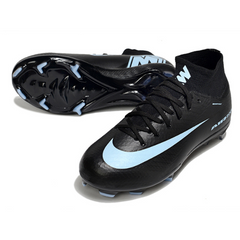 Nike Air Zoom Mercurial Superfly 10 Elite Black and Light Blue Pack Kids Firm Ground FG Football Boot