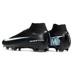 Nike Air Zoom Mercurial Superfly 10 Elite Black and White Kids Firm Ground FG Football Boot
