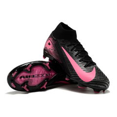 Nike Air Zoom Mercurial Superfly 10 Elite Black and Pink Kids Firm Ground FG Football Boot
